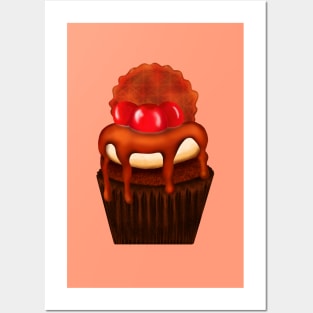 Waffle cupcake Posters and Art